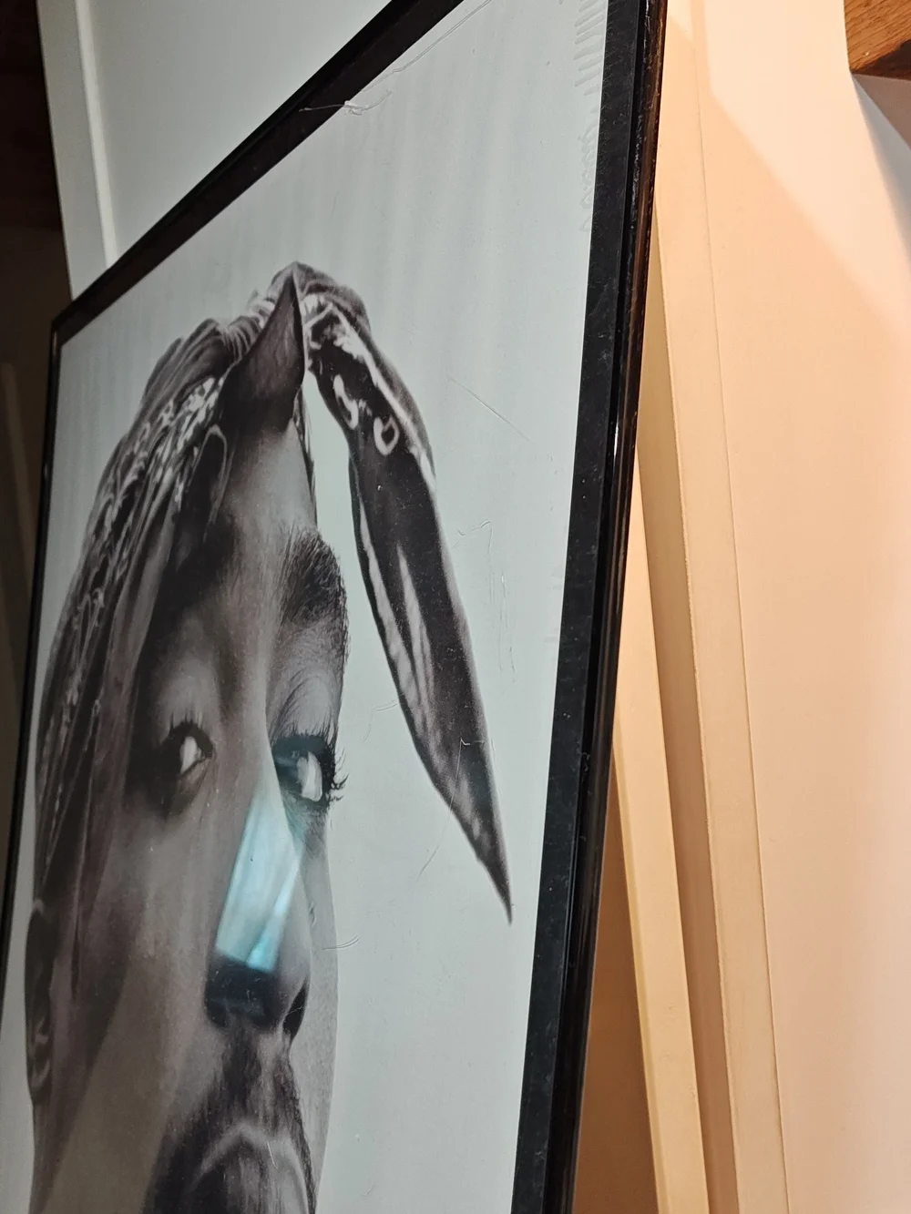 TUPAC AMARU SHAKUR: 1971-1996 Poster  With Frame  W/ Rare Dust Jackeck